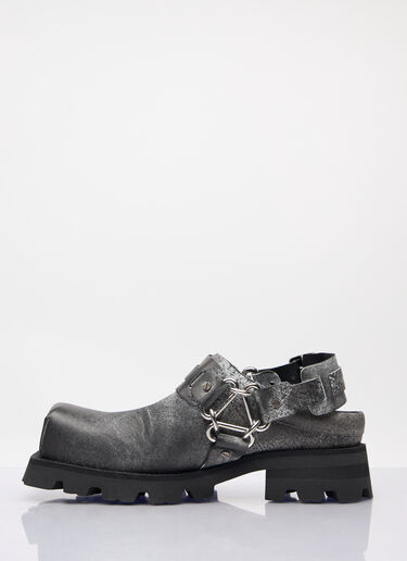 Acne Studios Leather Buckle Mules Black acn0158015