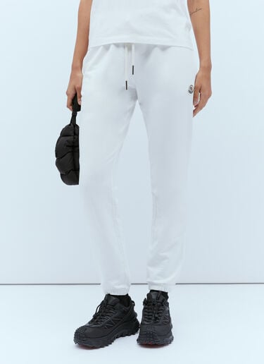 Moncler Drawstring Track Pants White mon0255037