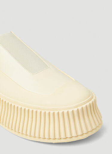 Jil Sander 硫化橡胶懒人运动鞋 乳白 jil0249030