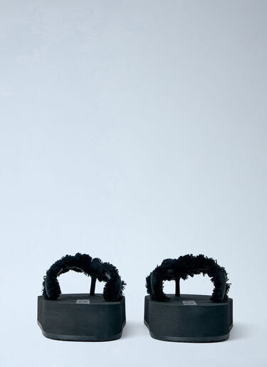 Balenciaga Jet Lag Thong-Strap Sandals Black bal0264025