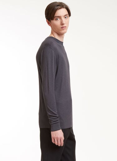 Aiezen Crew Neck Long Sleeved Top Grey aie0126005