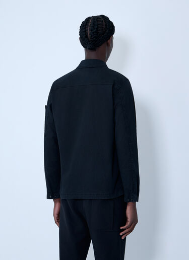 Stone Island Logo Patch Shirt Black sto0164001