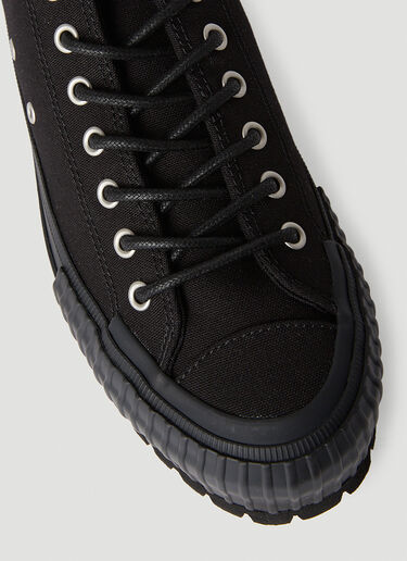 Yohji Yamamoto Vulcanised Canvas Sneakers Black yoy0152022