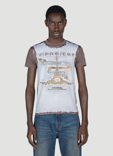 Y/Project Paris Second Skin T-Shirt Brown ypr0152026