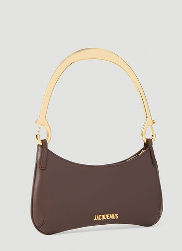 Jacquemus 르 비주 무스크통 숄더백 다크 브라운 jac0251065