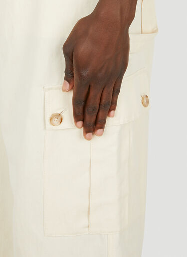 Dolce & Gabbana Drawstring Cargo Pants Cream dol0149001