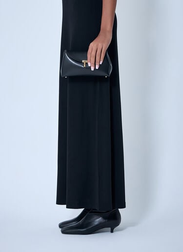 TOTEME Mini T-Lock Clutch Black tot0263077