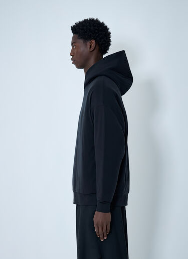 Y-3 Logo Motif Hooded Sweatshirt Black yyy0162022