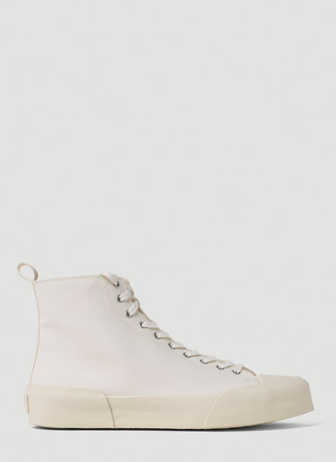 Jil Sander High Top Sneakers Light Blue jil0153006