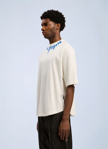 Curved Logo Over T-shirt Palm Angels Curved Logo Over T-shirt White pma0162008