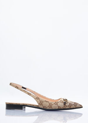 Gucci Horsebit Slingback Ballerina Flats Blue guc0259001