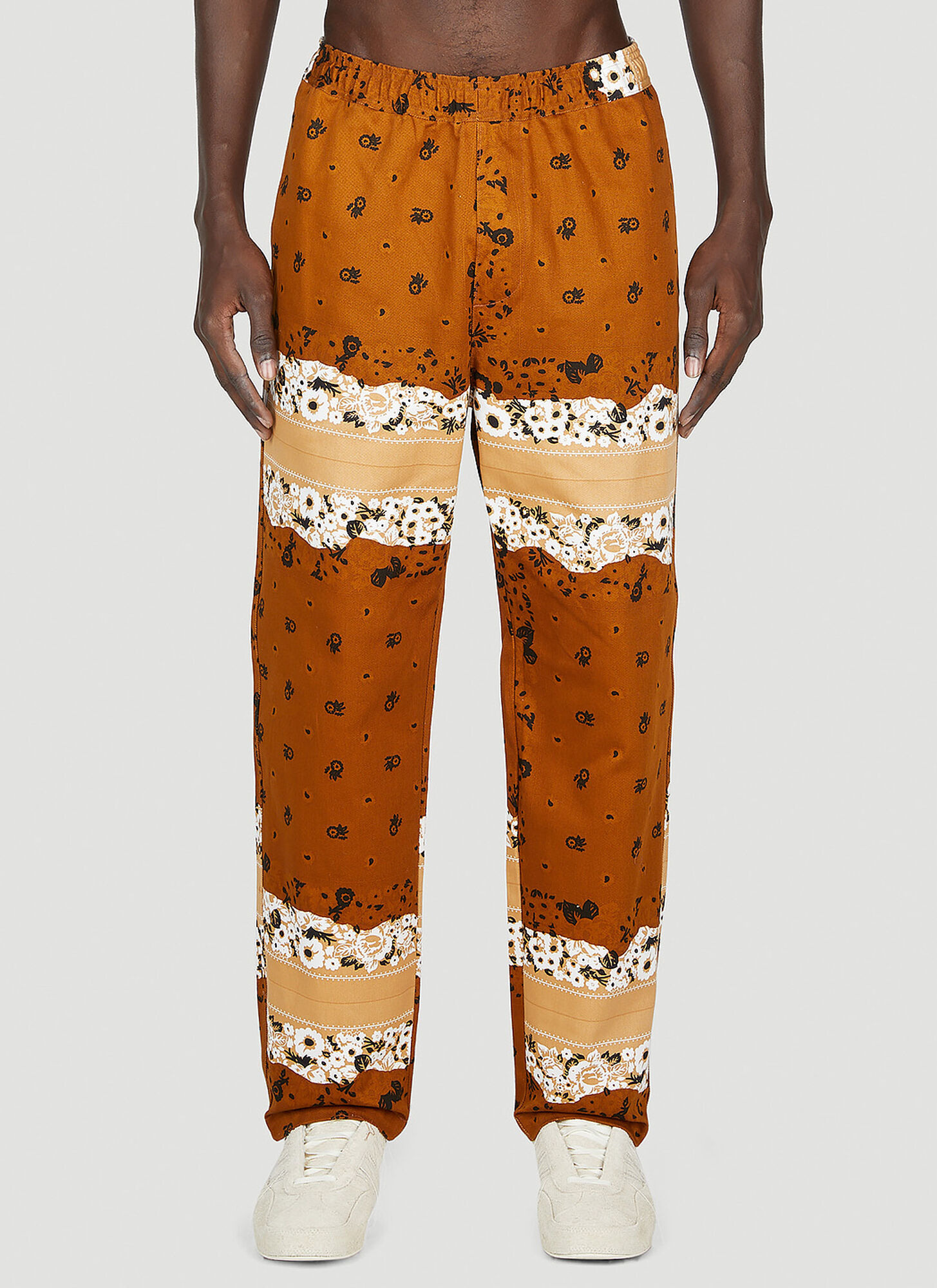 Noma T.d. Draw Your Garden Pants In Brown