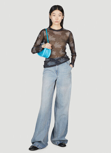 JW Anderson Underpinning Long Sleeve Top Black jwa0253007