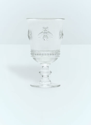 Gucci Set Of Two Bee Wine Glasses White wps0691247