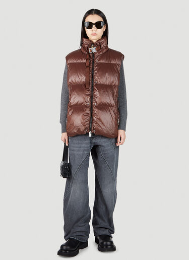 6 Moncler 1017 ALYX SM Islote Gilet Jacket Brown mal0351001