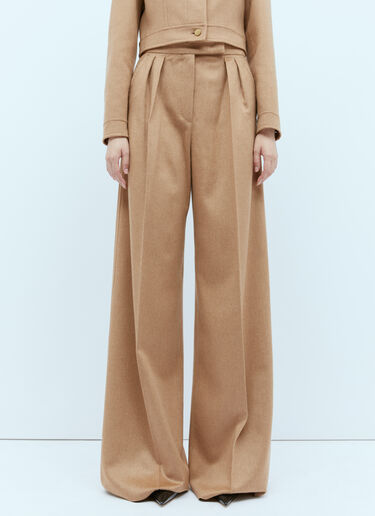 Wide Leg Wool Pants Max Mara Wide Leg Wool Pants Camel max0254066