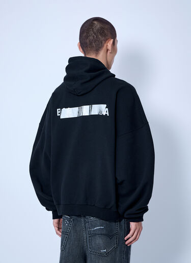 LN-CC® - Balenciaga: Large Zip-Up Hoodie - Black Balenciaga Large Zip-Up Hoodie Black bal0166015