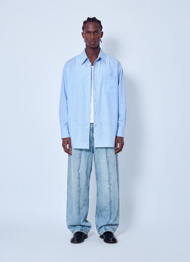 MM6 Maison Margiela Classic Cotton Poplin Shirt Light Blue mmm0165005