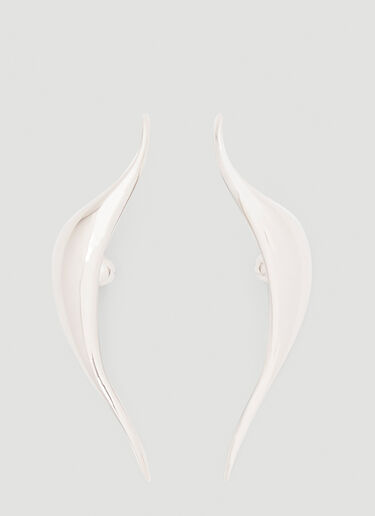 디스토션 이어링 Mugler 디스토션 이어링 실버 mug0252054