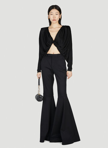 Saint Laurent 喇叭裤 黑色 sla0251019