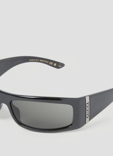 Gucci 矩形框太阳镜 黑色 gus0154013