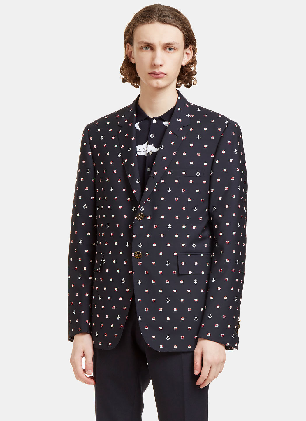 Gucci embroidered blazer best sale