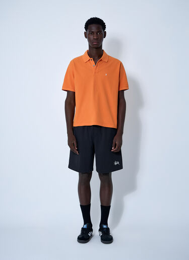 Stüssy Logo Motif Polo Shirt Orange sts0161008