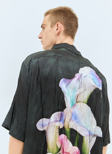 Acne Studios 褶皱短袖衬衫  黑色 acn0158002