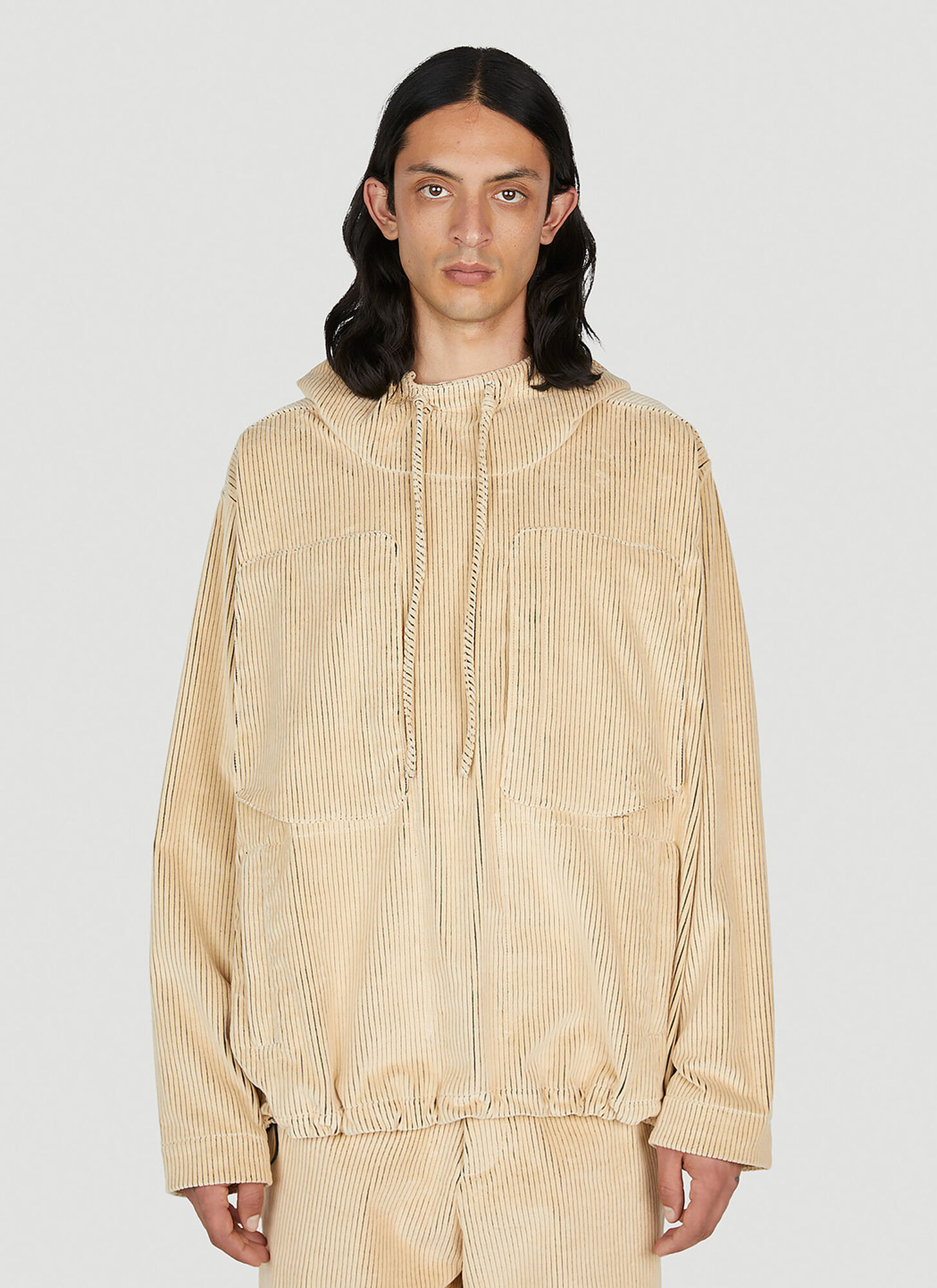 Ranra Steinn Hooded Sweatshirt In Beige | ModeSens