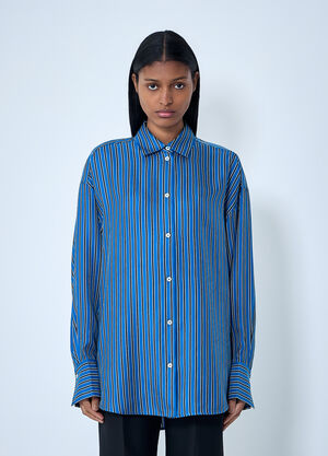 TOTEME Striped Shirt Navy tot0263013