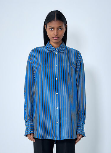 TOTEME Striped Shirt Navy tot0263013