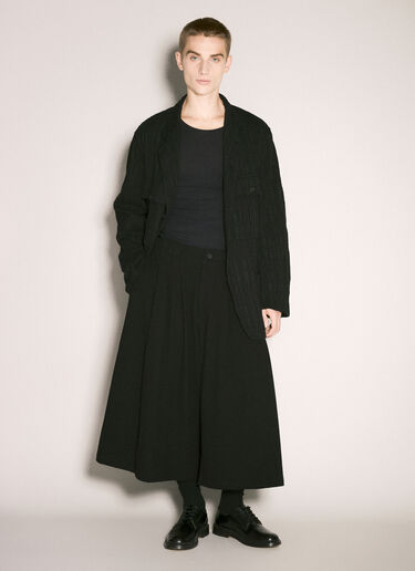 Yohji Yamamoto Tuck P 褶裥短裤  黑色 yoy0158010