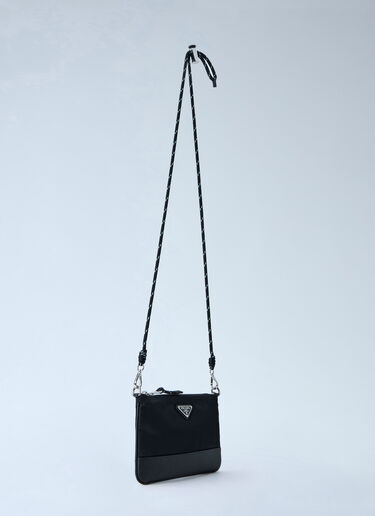 LN-CC® - Prada: Compact Crossbody Bag - Black Prada Compact Crossbody Bag Black pra0166022