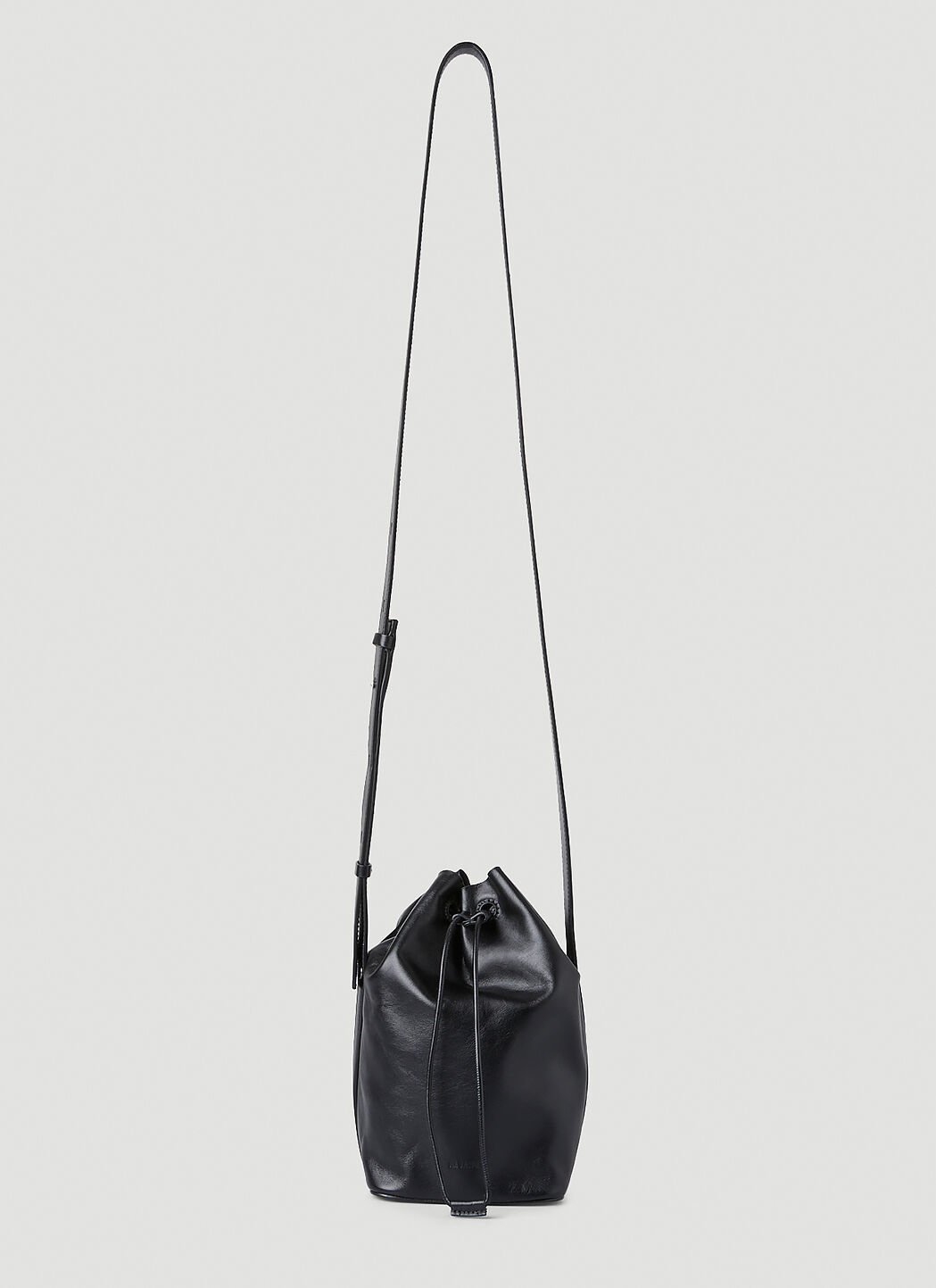 Jil Sander Drawstring Small Crossbody Bag in Black LN CC