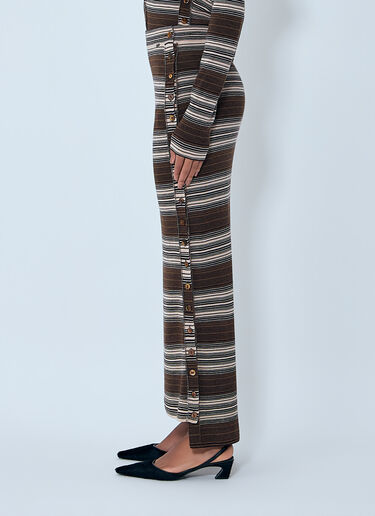 Miss Sixty x KNWLS Stripe Knit Maxi Skirt Brown msk0263014