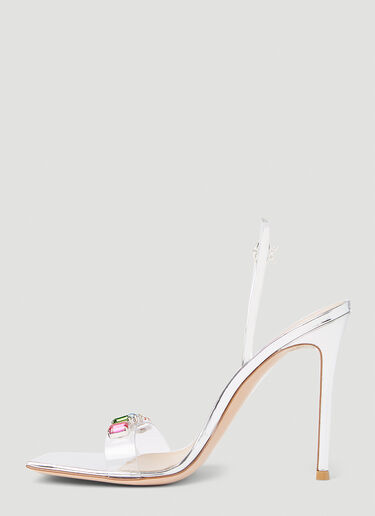 Gianvito Rossi Ribbon Candy 高跟凉鞋 银色 gia0252003