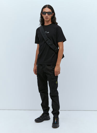 Logo Print T-Shirt Stone Island Logo Print T-Shirt Black sto0154073