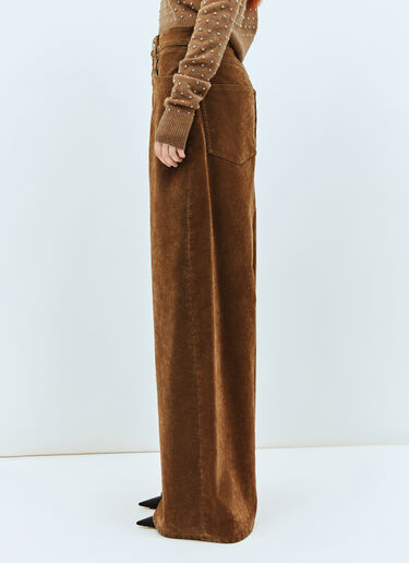 Sportmax 植绒牛仔裤 棕色 spx0258005