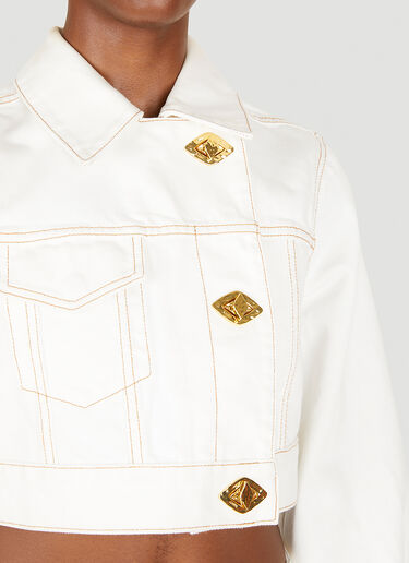 Trucker Denim Jacket GANNI Trucker Denim Jacket White gan0251081