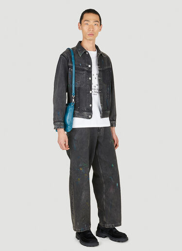 Maison Margiela Distressed Denim Jacket Black mla0150001