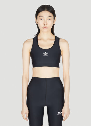 Balenciaga x adidas Logo Print Sports Bra Black axb0251016