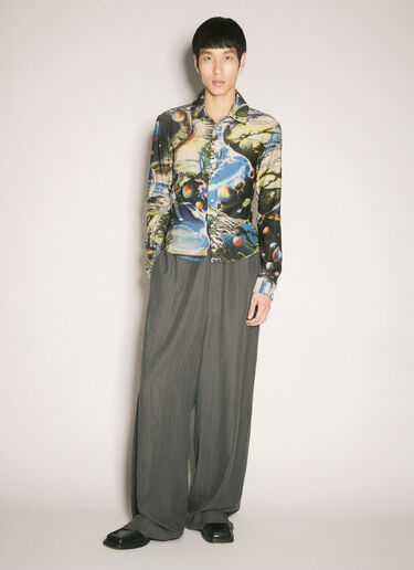 Martine Rose Printed Stretch Shirt Multicolour mtr0158008