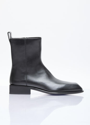 Alexander Wang Throttle Leather Ankle Boot Black awg0255047