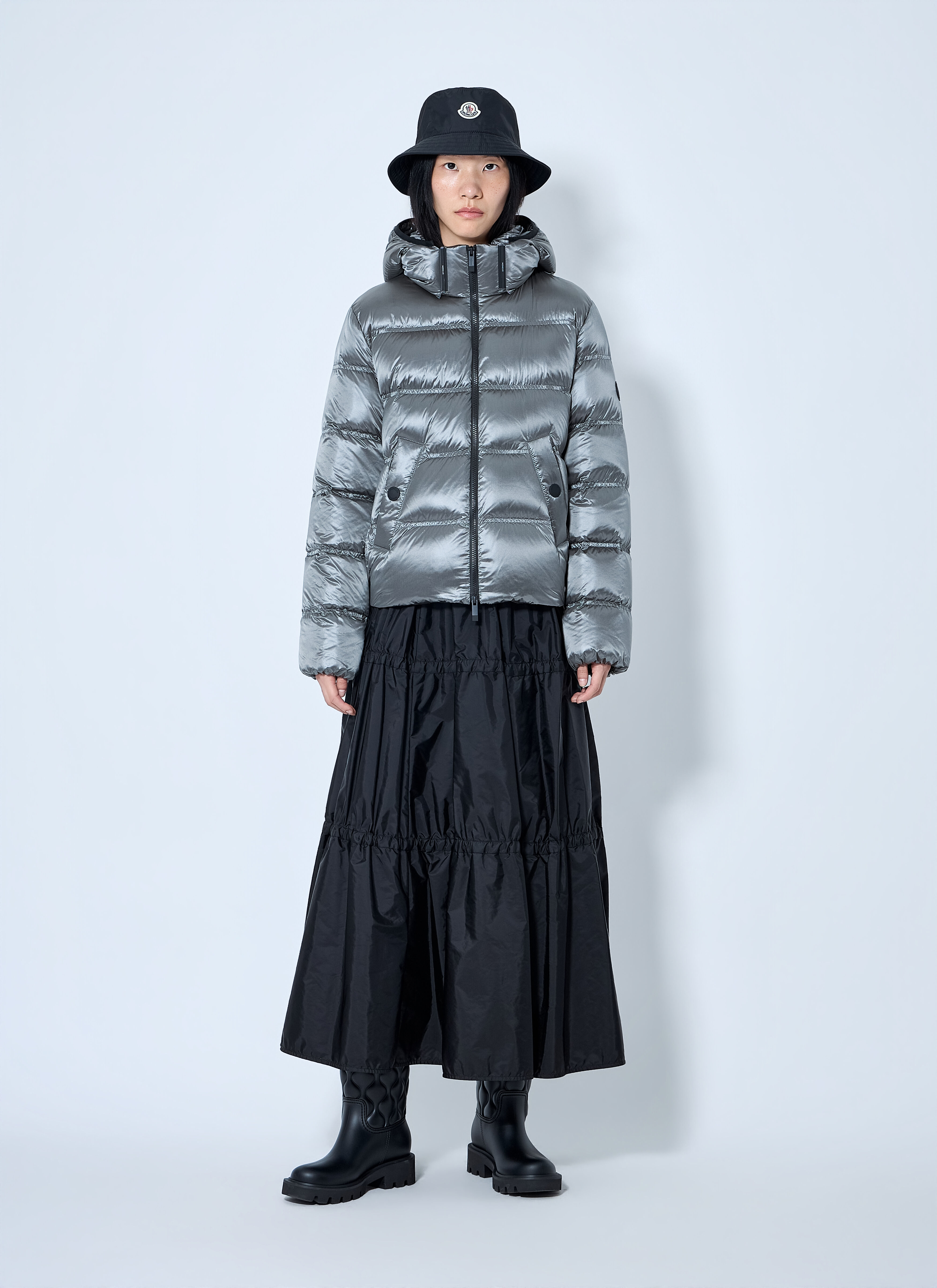 Moncler Women's' Sensation Short Down Jacket in Dark Grey | LN-CC®