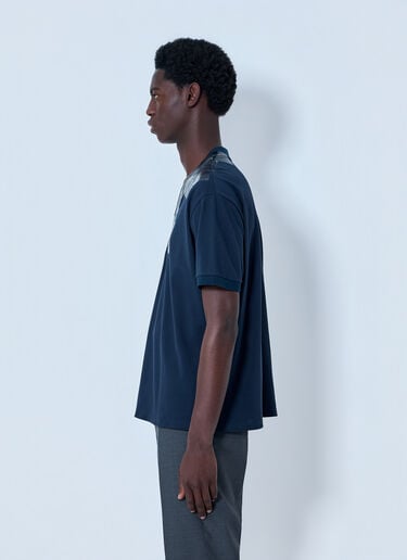 Maison Margiela V-Neck Panel T-Shirt Blue mla0164104