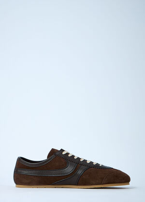 Dries Van Noten Suede Sneakers Dark Brown dvn0160032