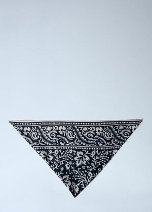 TOTEME Patterned Bandana Scarf Black tot0264029