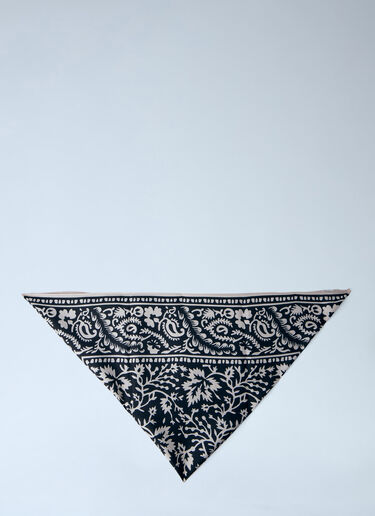 Patterned Bandana Scarf TOTEME Patterned Bandana Scarf Black tot0264029