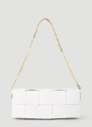 Bottega Veneta Baguette Pochette Shoulder Bag Cream bov0253046