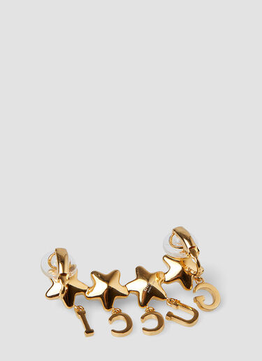 Gucci Logo Script 耳环 金色 guc0247162